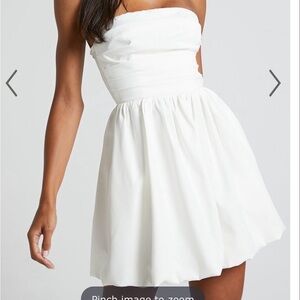 White bubble dress